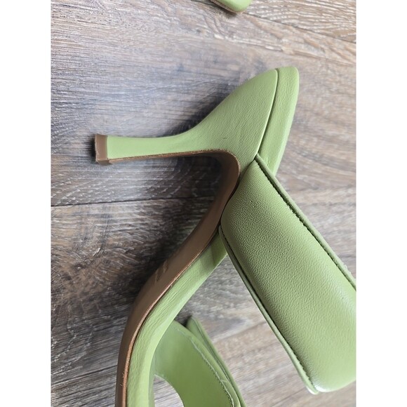 Gia Borghini GIA x Pernille Teisbaek Two Strap Padded Leather Sandals Green 37 - Picture 12 of 16